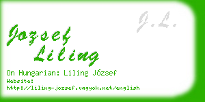 jozsef liling business card