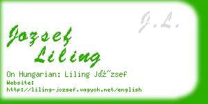 jozsef liling business card